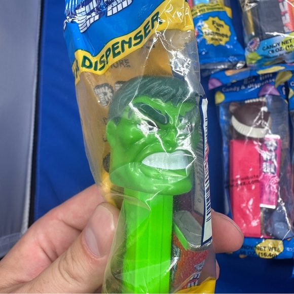 Lot of 5 Movie/TV Character Pez Dispensers - SpongeBob Spider Man Hulk Batman - Picture 5 of 6